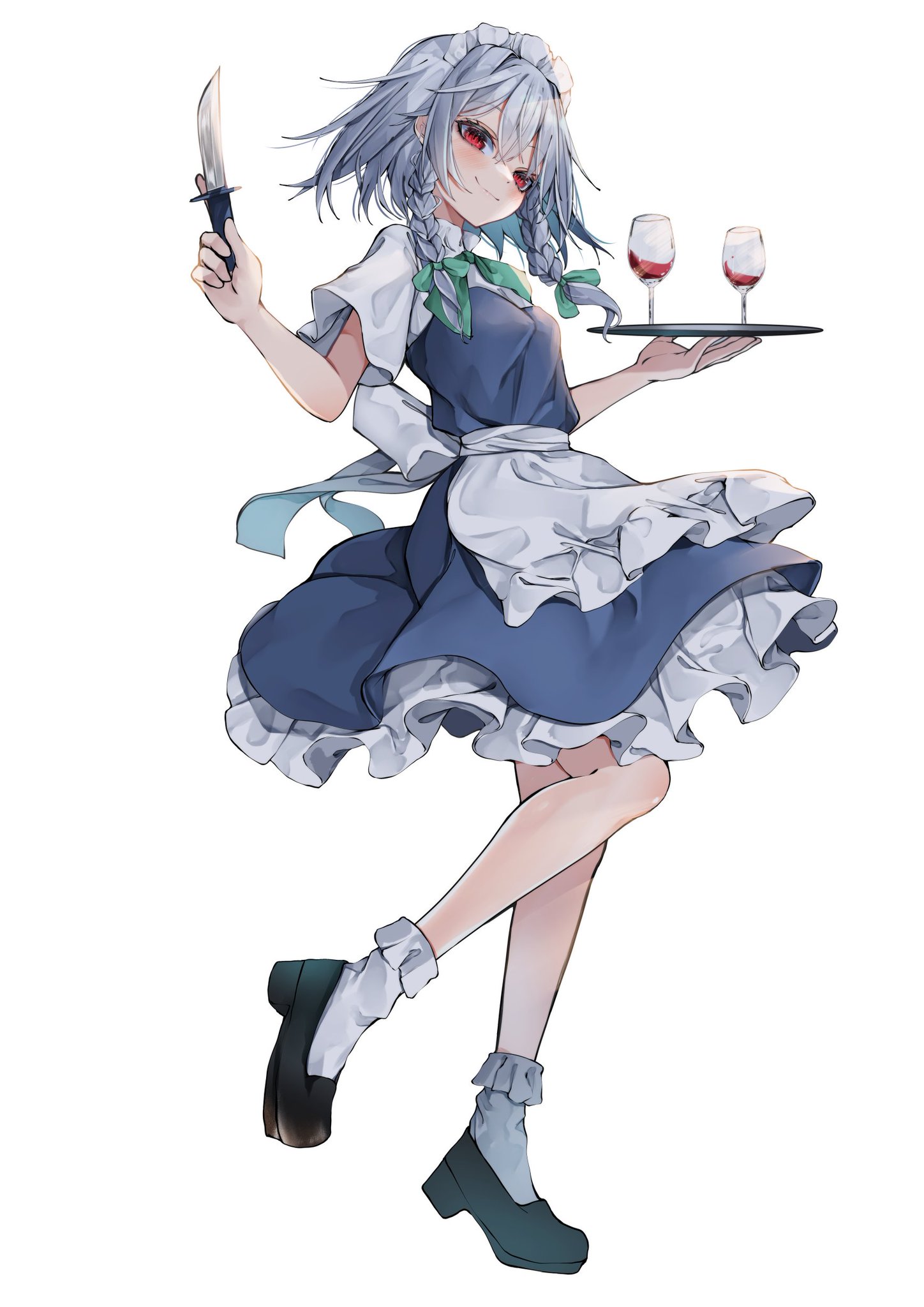 咲夜蓮【イラストオーダー】 東方 咲夜さん ブラック/ホワイト - 羽々斬のイラスト - pixiv