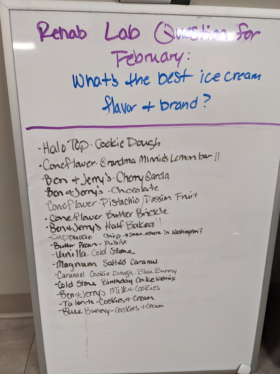 CreightonRehab's tweet photo. What is your favorite ice cream flavor? Our research participants have voted! Ben and Jerry's is our winner. If you want local in Omaha, Coneflower Creamery is the place to go!  #QuestionOfTheMonth #besticecream #benandjerrysicecream #localomaha https://t.co/CefjE2i0Qa