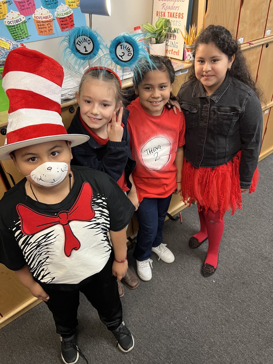 3rd Grade Gratitude joined in on the fun! They dressed up as their favorite Dr. Seuss character!