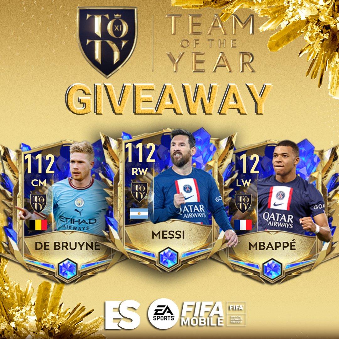 🌟 EXCLUSIVE UTOTY GIVEAWAY!

To enter:
✅ Follow <a href="/enezsarioglu/">Enez</a> and @EAFIFAMOBILE
🔁 Retweet this tweet
✍️ Reply with the player you want

• Thanks @EAFIFAMOBILE for sponsoring.
• Giveaway will end on Monday reset!

#FIFAMobile