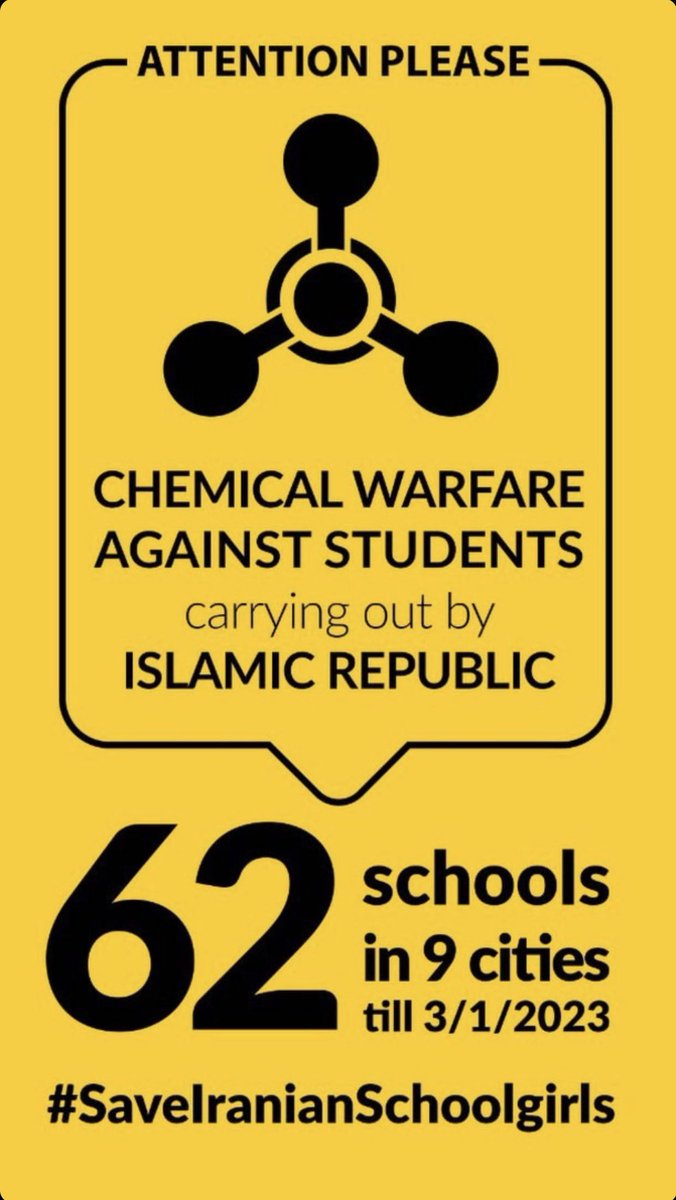 Me_Unstoppable2's tweet image. DasislamischeRegime hat es auf Schulkinder abgesehen,die chemisches Gas verwenden,um angeblich Schulschließungen zu erzwingen.Dieser Akt des biochemischen Terrorismus ist einVerbrechen gegen die Menschlichkeit&amp;amp;muss öffentlich verurteilt werden.
#SaveIranianSchoolGirls
@UNICEF
@UN
