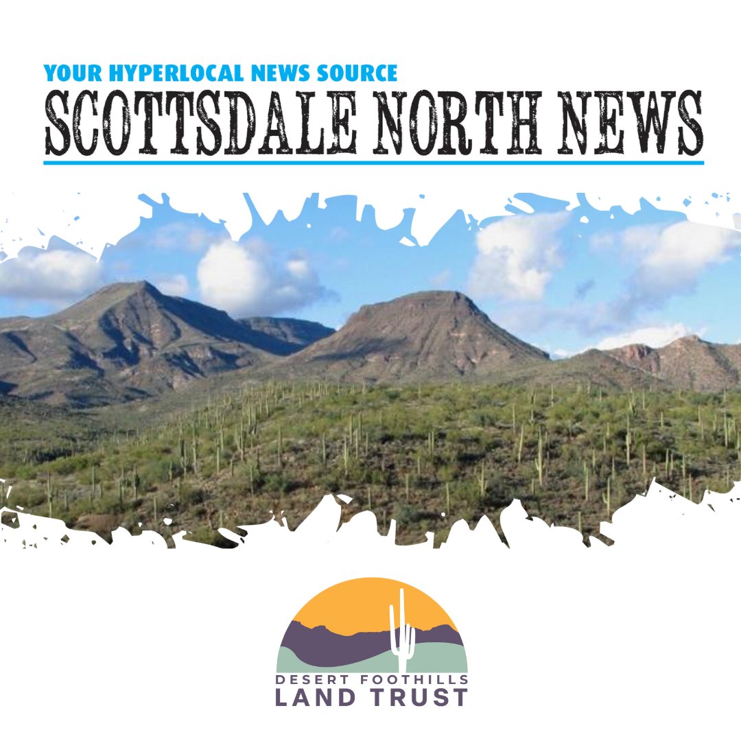 👏 Thank you #ScottsdaleNorthNews for sharing our recent landmark #landconservation near #SpurCrossRanch Conservation Area in partnership with #MaricopaCountyParks and Recreation and the Town of #CaveCreekAZ, Pg 11: myhyperlocalnews.com/scottsdale-nor… #DFLT #landtrust #wesaveland #inthenews