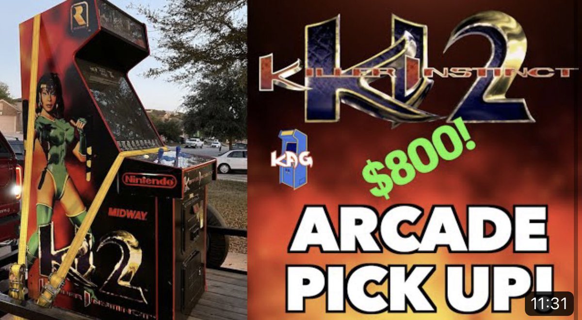I picked up a KI2 cabinet for under $1000! Check out the newest video on YouTube. #killerinstinct #ki2 #killerinstinct2 #arcade #arcadecabinet #midwaygames
youtu.be/VtphleJ9ZzQ
