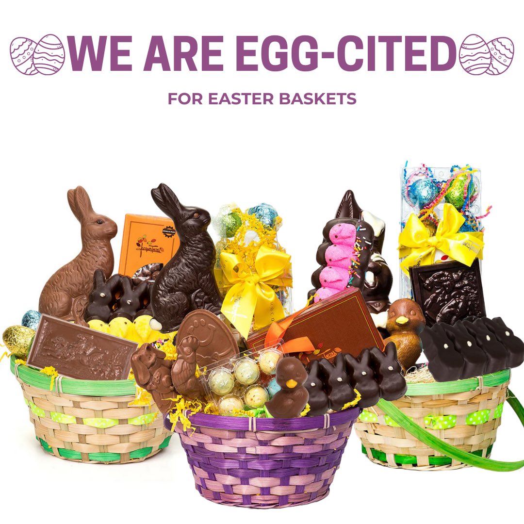 Things are getting EGG-CITING! My Easter Collection is live, visit my website to see all the chocolates and Easter baskets!
