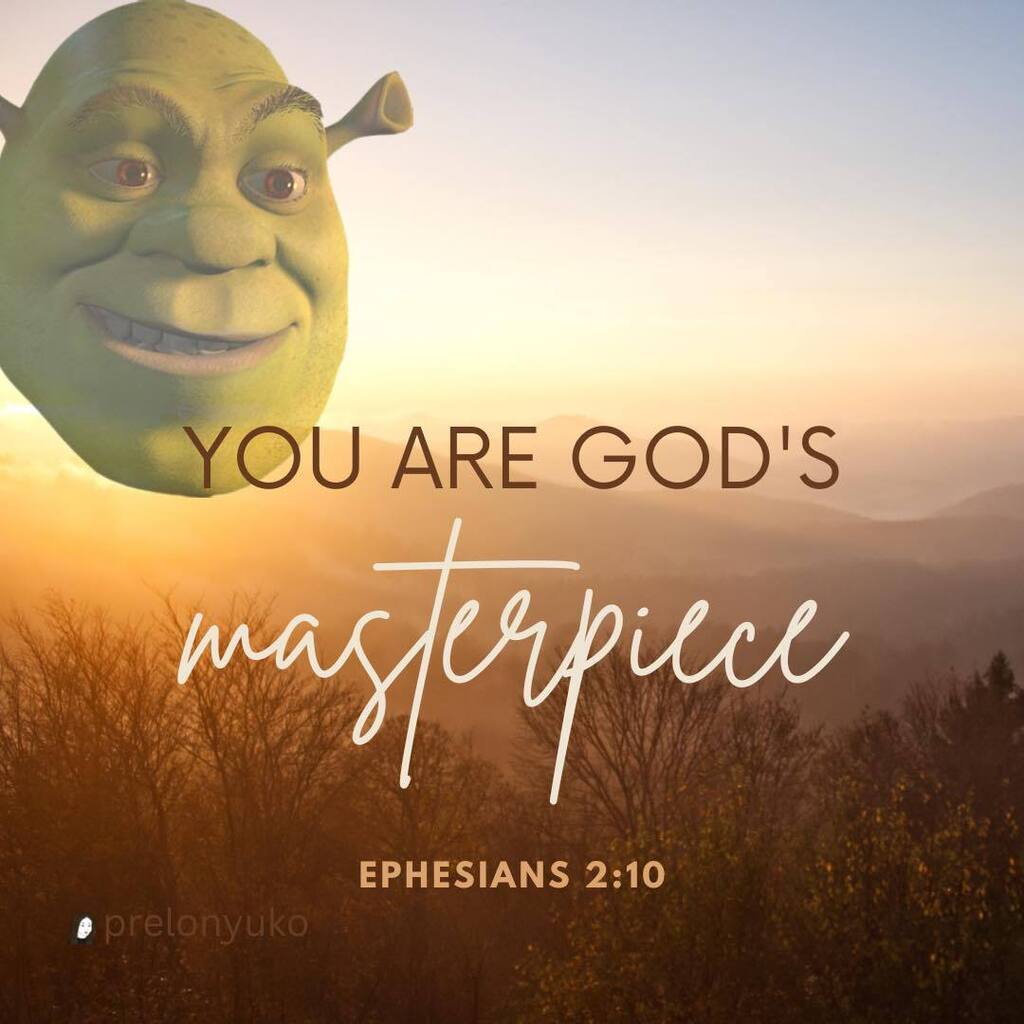 Daily Inspirational Shrek Meme on X: Follow @prelonyuko for fresh original  Shrek content💚🙏🏻  / X