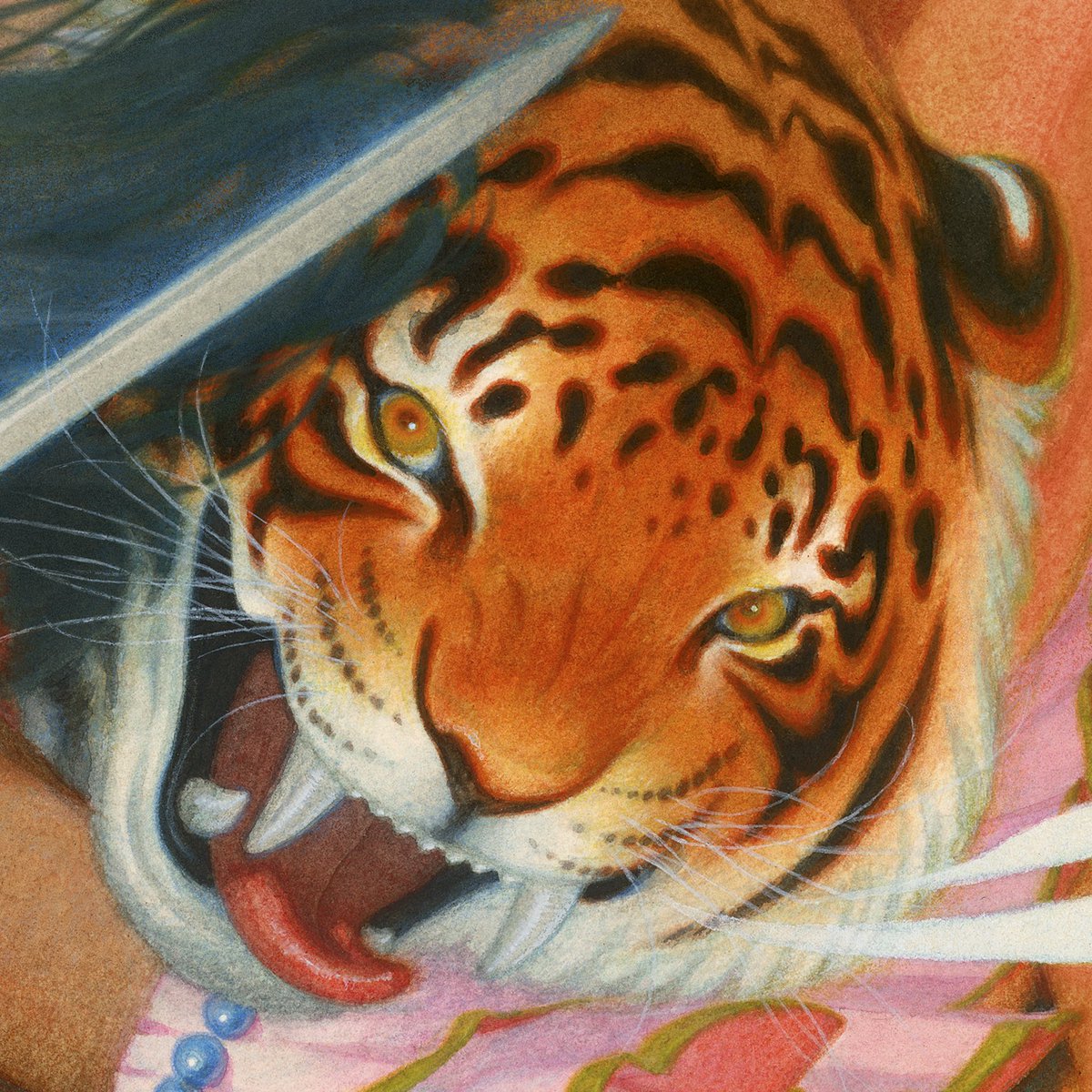my_name_is_tran's tweet photo. "Her Radiant Curse," acrylic &amp; colored pencil on watercolor paper, 27x12.5", $4800 (original available, contact mail@mynameistran.com).

📘✨ new book cover for Elizabeth Lim's "Her Radiant Curse!" AD Angela Carlino for @penguinrandom. #herradiantcurse #bookcover https://t.co/iAm6aKJSUe