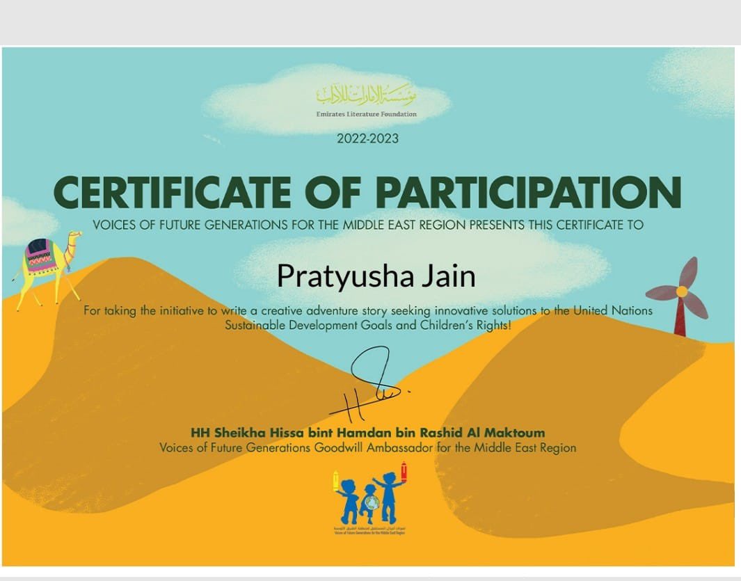 PratyushaJain22's tweet photo. Sustainable #futuregeneration #voice #cerificate #sust #sustainable @KHDA @edarabia @DIAdubai @DIA_Principal @Mr_Collar @ZSP_ORG @SustInsti https://t.co/e2UPBIMBN8