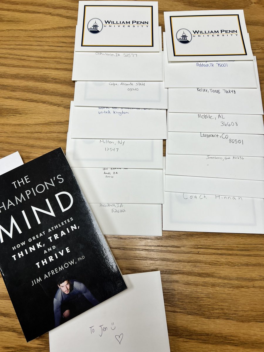 Jennifer Peterson (@oesphysed) on Twitter photo One of my FAVORITE lessons this semester in Concepts of Coaching💙💛Gratitude letters!14+ people in the US, Spain and the UK will be smiling a bit brighter once they get this letter. What are you grateful for? <a href="/WilliamPennU/">William Penn University</a> Join WPU #weareawesome #thefutureisbright One of my FAVORITE lessons this semester in Concepts of Coaching💙💛Gratitude letters!14+ people in the US, Spain and the UK will be smiling a bit brighter once they get this letter. What are you grateful for? <a href="/WilliamPennU/">William Penn University</a> Join WPU #weareawesome #thefutureisbright