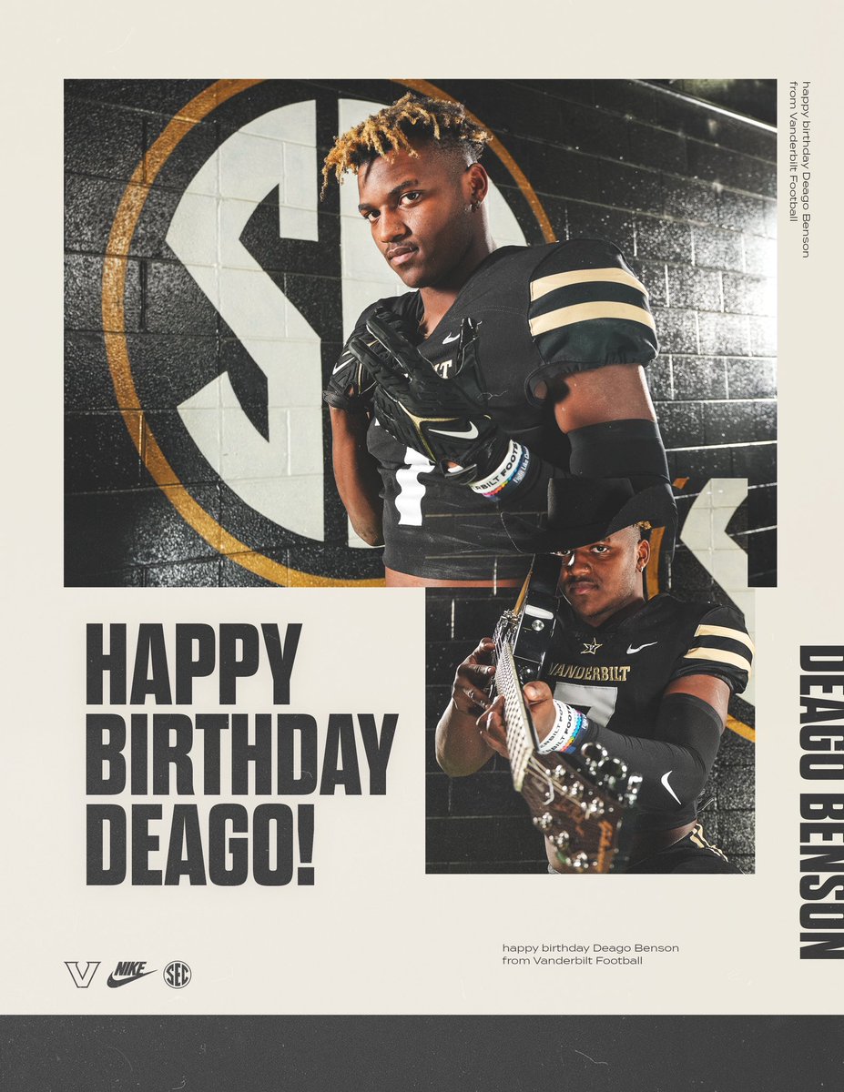 Help us wish <a href="/BensonDeago/">”D”Benson</a> a HAPPY BIRTHDAY‼️ It’s almost here man!! ✊🏾💯#VUFB #Brotherhood