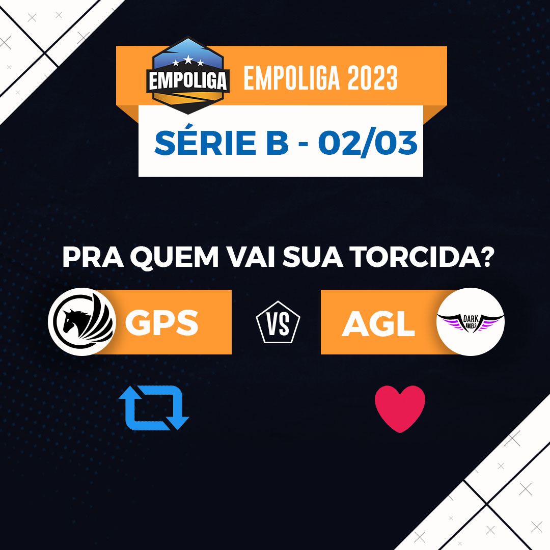 Empoliga VP (@empoligavp) on Twitter photo 🌡 TORCIDÔMETRO DA #EMPOLIGA
Nesse duelo através das nuvens, só um time se manterá voando, mas qual?
🔁 <a href="/GoldenPegasusE1/">Golden Pegasus e-Sports</a>
❤ @BlueAngelsGG
⏰ 19h | 🎯 Md5
📺 twitch.tv/empoliga2 🌡 TORCIDÔMETRO DA #EMPOLIGA
Nesse duelo através das nuvens, só um time se manterá voando, mas qual?
🔁 <a href="/GoldenPegasusE1/">Golden Pegasus e-Sports</a>
❤ @BlueAngelsGG
⏰ 19h | 🎯 Md5
📺 twitch.tv/empoliga2