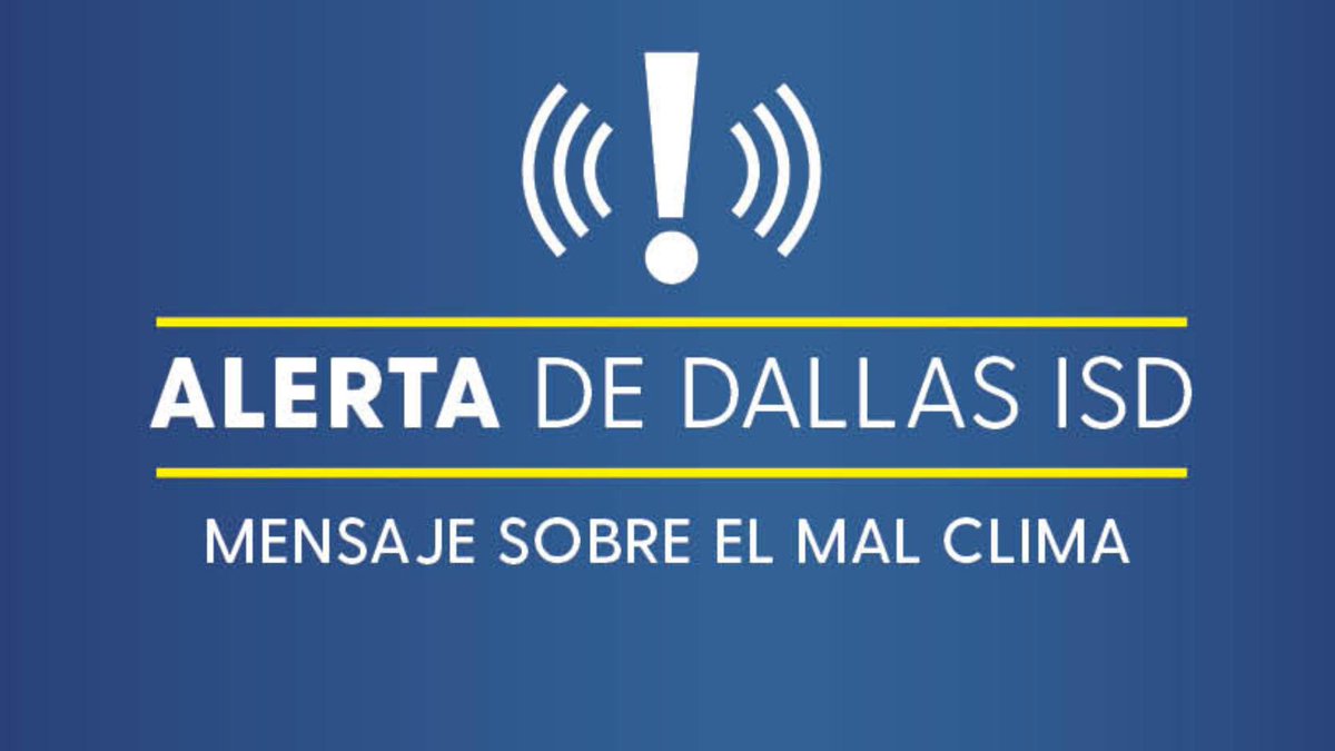 Dallas ISD on Twitter: "(1/2) All after-school and evening activities, practices, programs, and