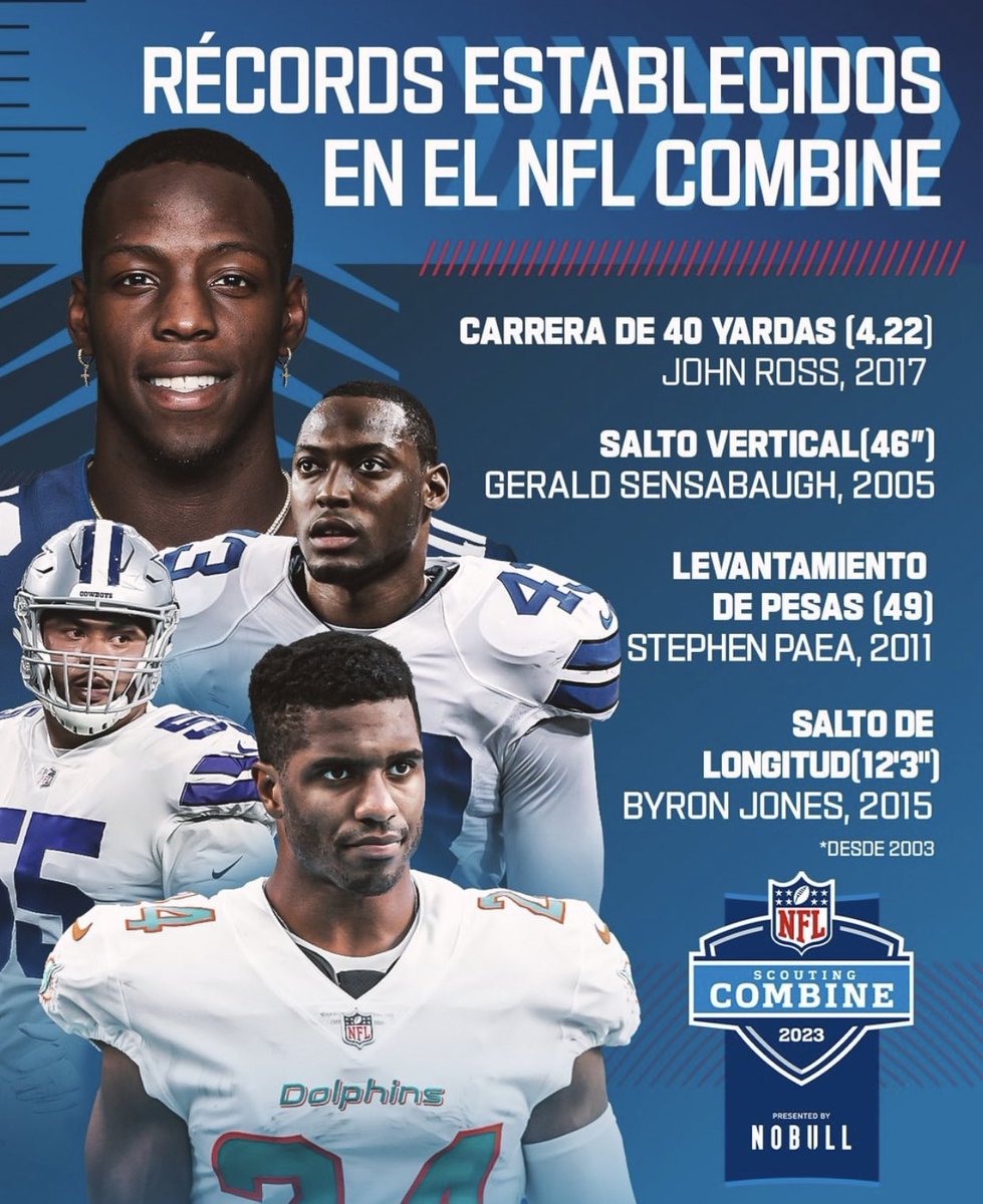 SoyOtraAriana's tweet image. Estoy ansiosa por saber si en este #ScoutingCombine 2023, alguno de los prospectos establece un nuevo record. 

#NFL #draft2023