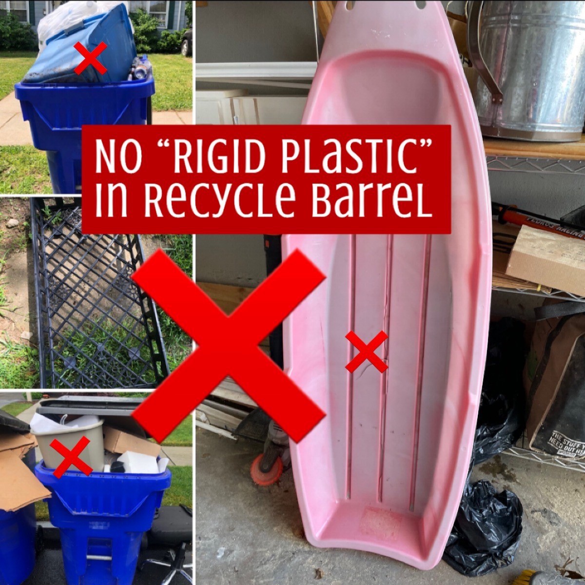 recycles_west's tweet photo. Not all plastics are alike! Plastic cutlery, beverage can "rings", snow shovels and toys are all trash. Please don't #wishcycle. #plastic #SayNoToSingleUsePlastic @WHPublicWorks @WeHartford @Recycle_CT https://t.co/aZVPK2rDsV