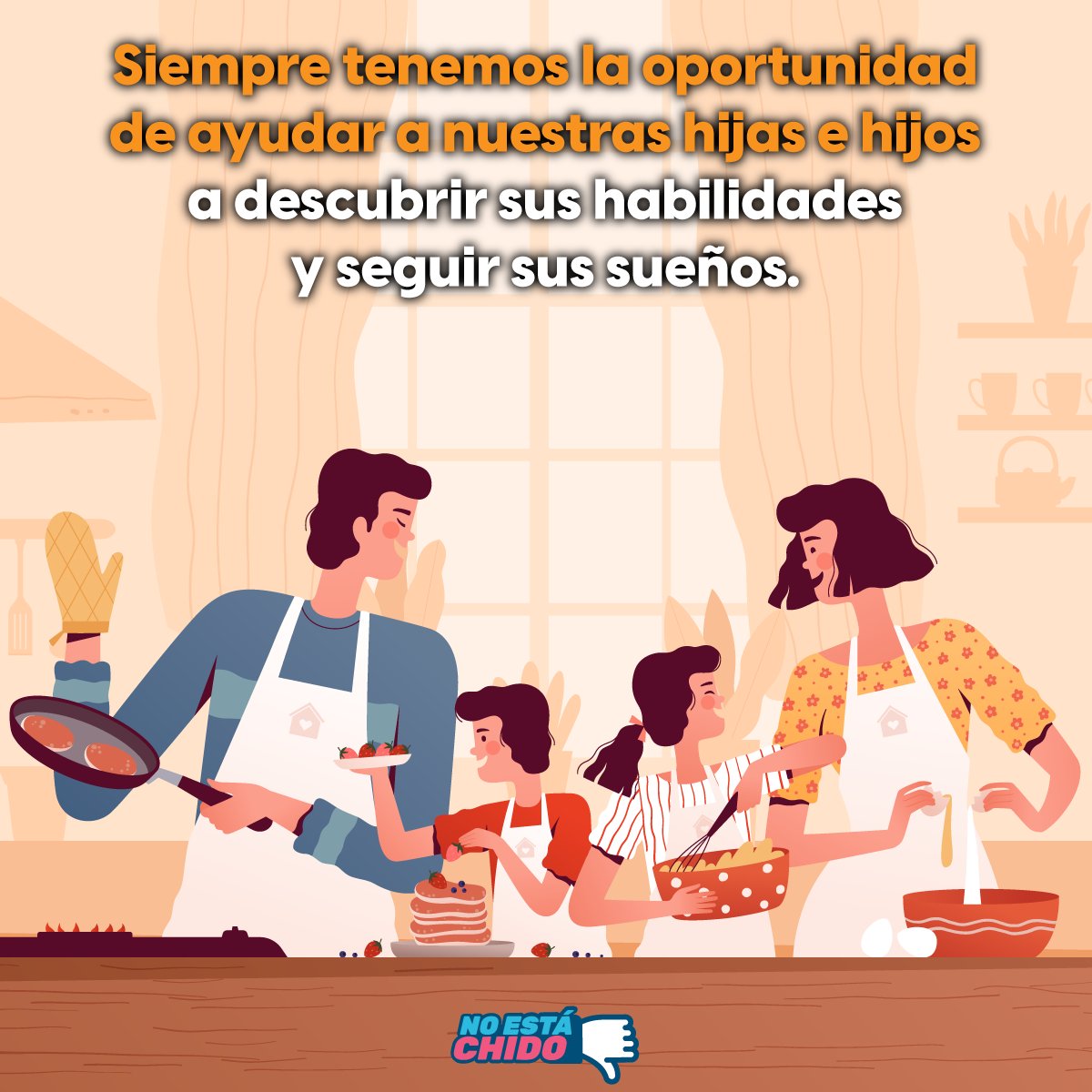 Hoy es una gran oportunidad para disfrutar de un agradable momento juntos e impulsar a nuestros hijos a alcanzar sus sueños, eso #SíEstáChido. ¡Feliz #DíaDeLaFamilia!