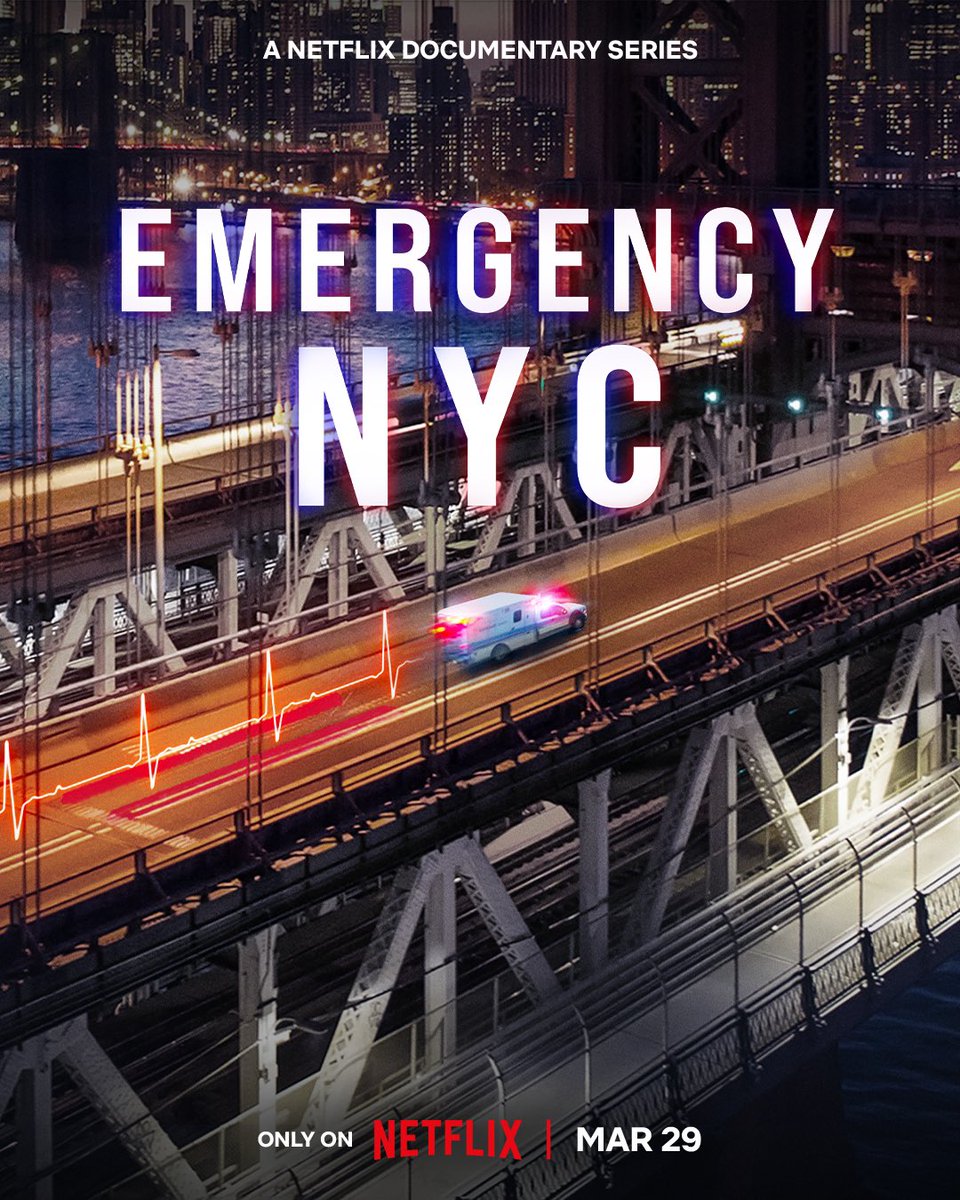 #EmergencyNYCNetflix is coming to @netflix March 29! Honored to appear alongside the healthcare heroes from @NorthwellHealth serving the greater NYC community. Many thanks to Netflix, @RuthieShatz & @barashadi from @yularifilms, and to Northwell Health for this opportunity.
