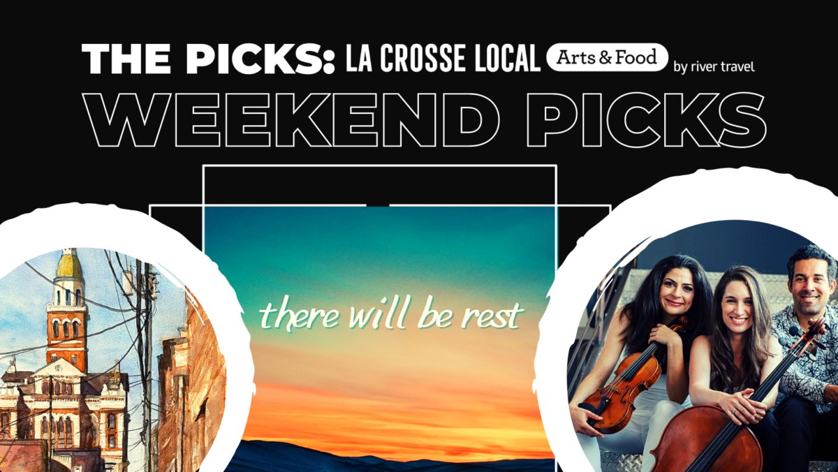 The #weekend is almost here! Check out the La Crosse Chamber Chorale performance "There Will Be Rest," or stop by the Pump House for their artist reception. Or snag some tickets for upcoming events in the following weeks! 

View The Picks: ow.ly/6tfT50N7bmB

#lacrosselocal