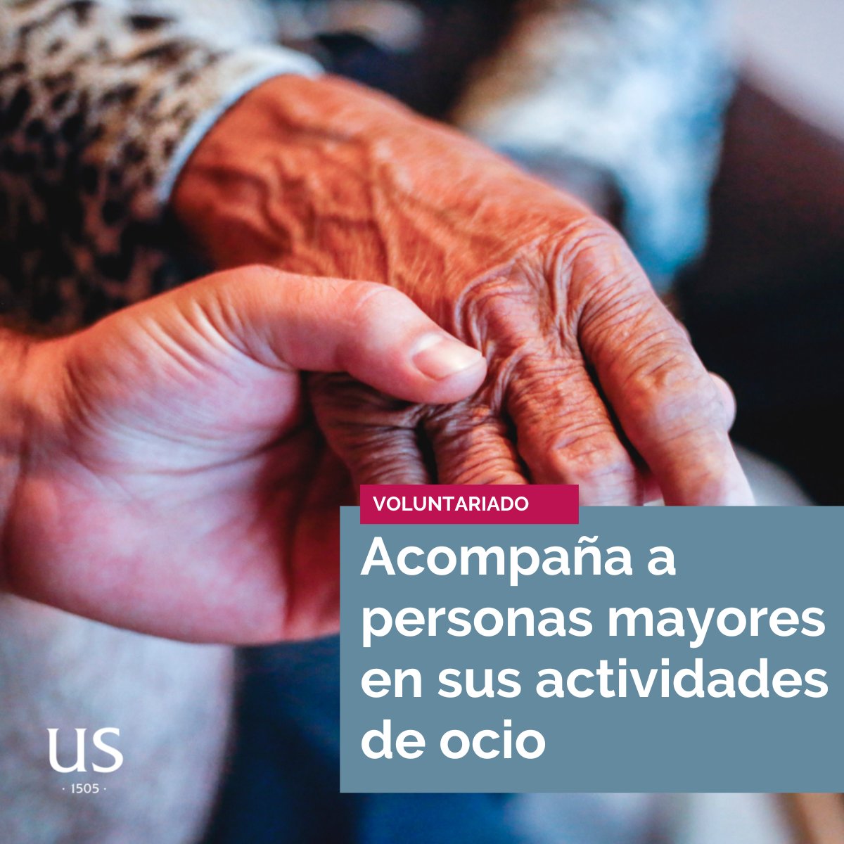 unisevilla's tweet photo. 🤝 La US promueve este #voluntariado (con reconocimiento académico) entre su alumnado, para realizar actividades con personas #mayores en riesgo de aislamiento social

➡ https://t.co/Khxy2tgWu3
🗓 Solicitudes: hasta el 10 de marzo | @twitCADUS https://t.co/Eqsvgf8iYA