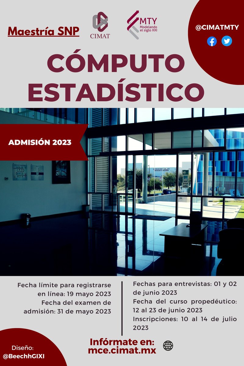 Maestría del Sistema Nacional de Posgrados #MCE Participa en nuestro proceso de admisión 20213 #modelandoelsigloXXI #CIMAT #MTY
