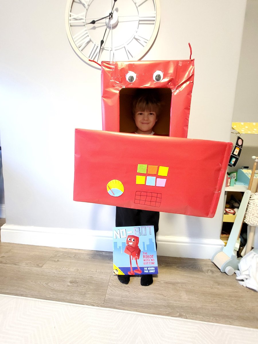 MrsKavanagh79's tweet photo. Happy World Book Day!!!
Another year on and still enjoying @suehendra &amp; @PaulLinnet stories so much that my youngest son chose to be No-Bot this year!
@Bidstonavenue https://t.co/FvnWOauD7z