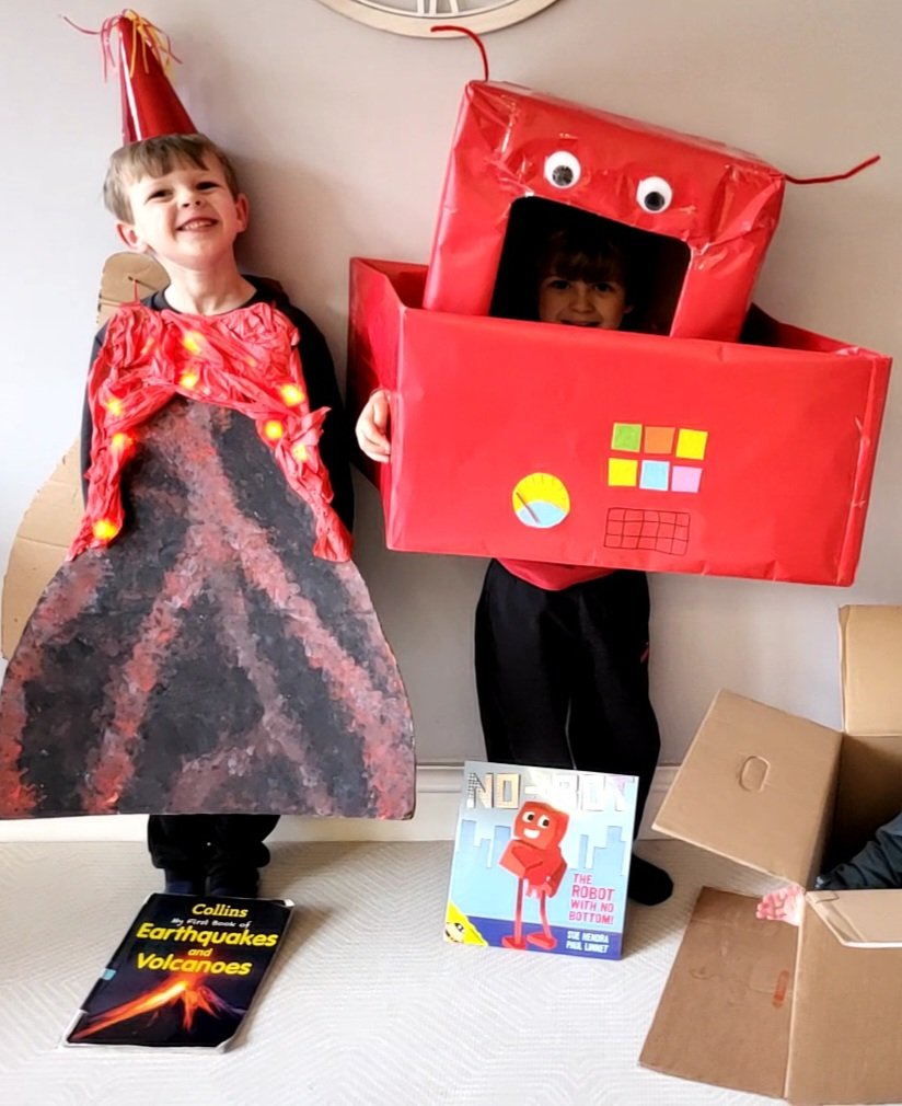 MrsKavanagh79's tweet photo. Happy World Book Day!!!
Another year on and still enjoying @suehendra &amp; @PaulLinnet stories so much that my youngest son chose to be No-Bot this year!
@Bidstonavenue https://t.co/FvnWOauD7z