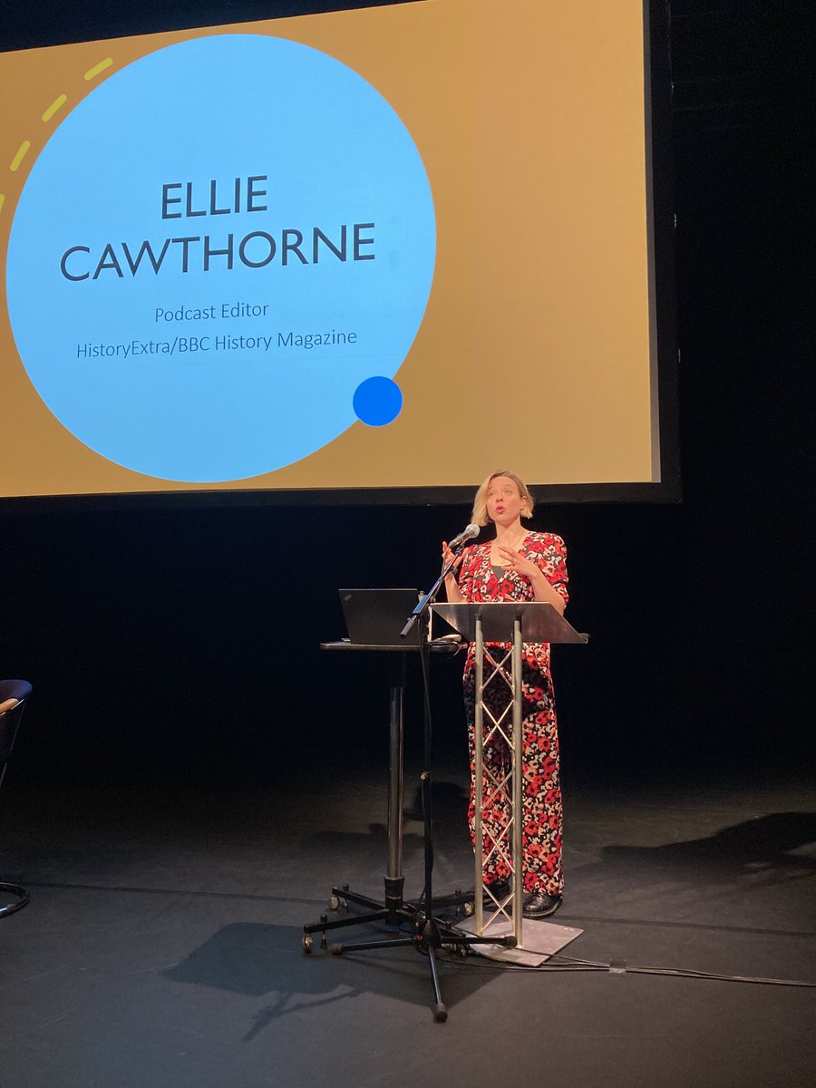 So pleased to have alumna Ellie Cawthorne back ⁦<a href="/LakesideArts/">Lakeside Arts</a>⁩ ⁦<a href="/UniofNottingham/">Uni of Nottingham #WeAreUoN</a>⁩ talking about her inspiring journey to being BBC HistoryExtra Podcast editor