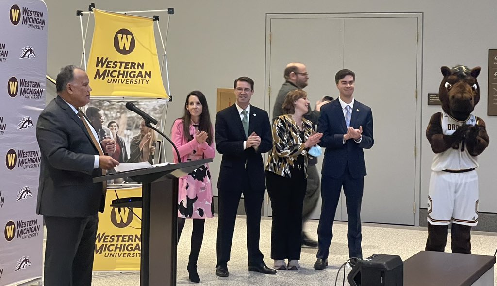 It was a pleasure to welcome <a href="/WesternMichU/">Western Michigan University</a> to our state’s Capitol today! As a proud Bronco, I always appreciate the great work Western does.