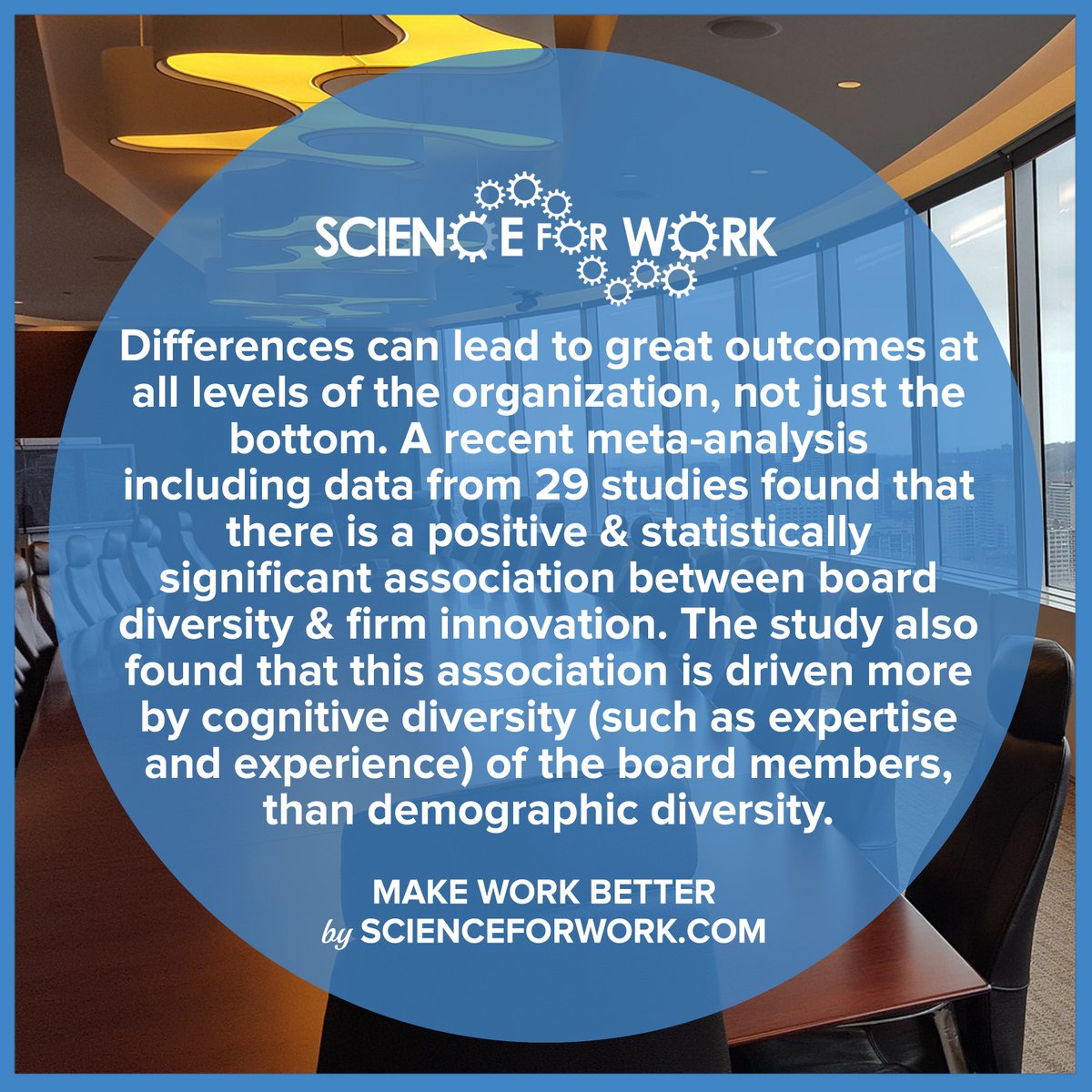 ⚗😁🔎 #MakeWorkBetter with #ScienceForWork

📚 Read More Here:

lnkd.in/gTe6wknN

#diversity #cognitivediversity #innovation #creativity