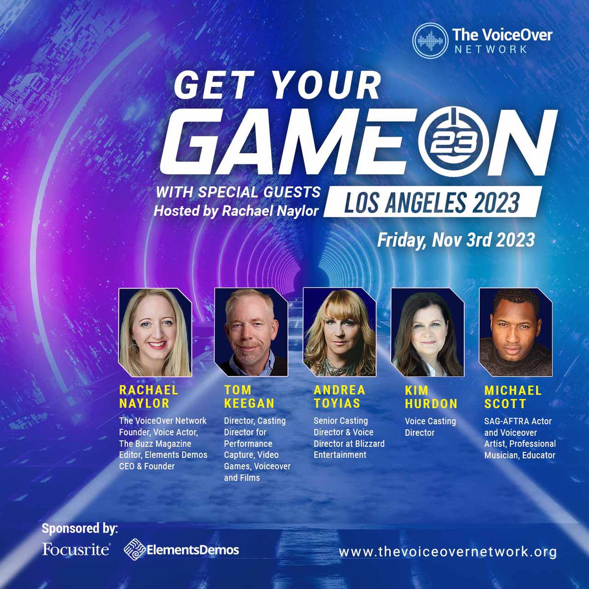 RachaelNaylor's tweet photo. Tickets have just been released for this year’s GET YOUR GAME ON London and LA 2023 - an event all about voice acting in video games. 

Grab your tickets here 
GYGO London https://t.co/hWrd5JzoJL

GYGO LA 2023 
https://t.co/qHVXo24lvV
#voiceactors #gameaudio #gamedev #va https://t.co/72PkCRvKaW