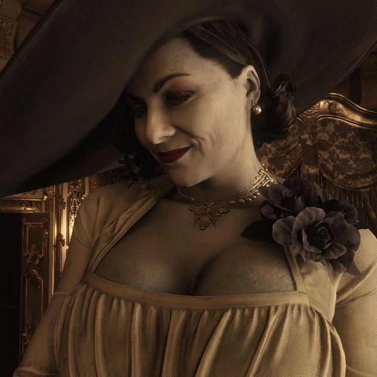 brandy_walke's tweet photo. Well, I never thought I’d be crushing on a video game character, but here I am. #ladydimitrescu #residentevil https://t.co/vw1bTVZPx4