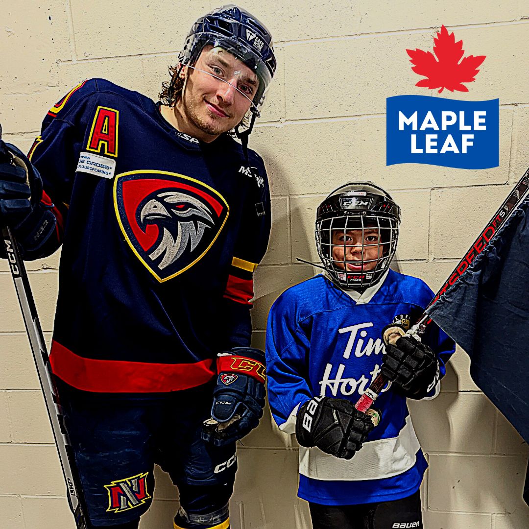 MJHLNighthawks's tweet photo. Shoutout to our Maple Leaf Foods 7th Skater Tristan Bray! Tristan plays for the U7 Clippers and his favourite Nighthawk is #10 Josh Paulhus. #takeflightMJ #theMJ https://t.co/vaaXG7dZbP
