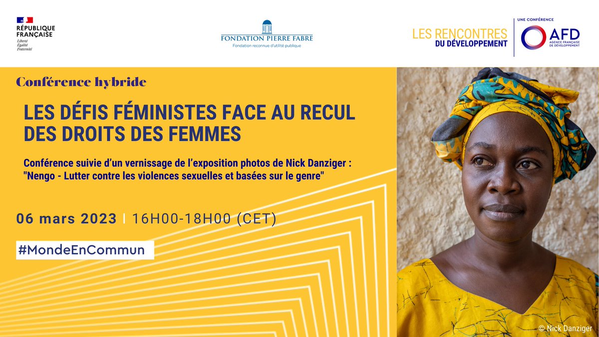 Conference, exhibition and book at the French Development Agency in Paris with the Foundation Pierre Fabre on the theme of challenges to feminist movements #InternationalWomensDay2023 #gender #EqualRights