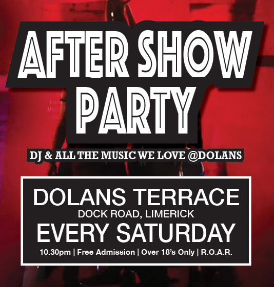 On the Terrace SATURDAY  @mydolans  for more Dock Rockin’ after shows from @daoiri  @thestephenmulla  & loads more 
LIVE MUSIC VENUE OF THE YEAR AWARDS SHORTLIST
VOTE HERE: surveymonkey.com/r/imrovenueawa…
#limerick #dolanslimerick #lostclassics #alternative #disco