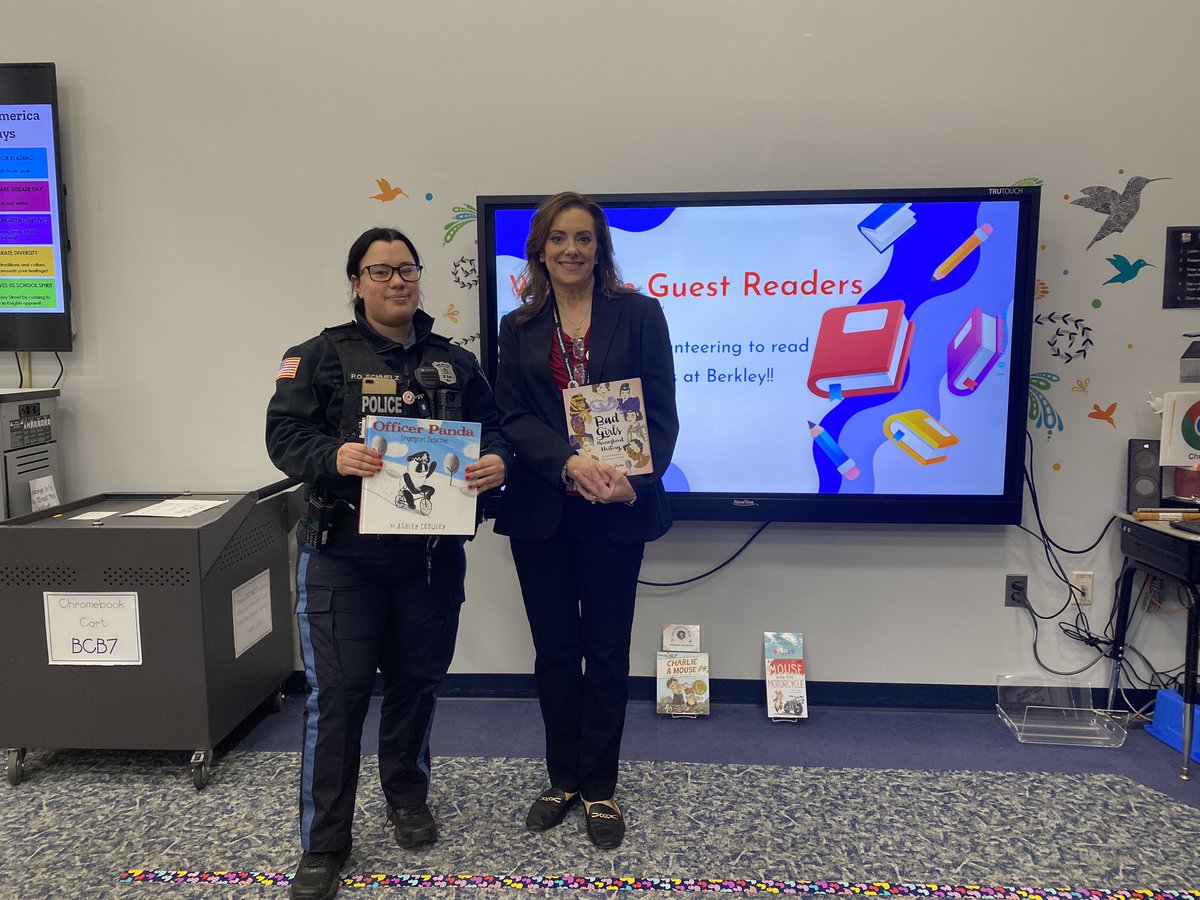 Ms. Shanley Superintendent of Schools reading to 4th grade! 📚 #ReadAcrossAmerica2023 #NMUKNIGHT