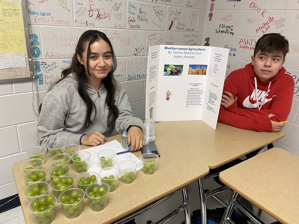 MrDelarmente's tweet photo. One of my favorite days in AP HUG are their Agricultural Job Fair Projects where groups present on different types of Agriculture around the world and try to sell their practice as a career. https://t.co/U3XRp7XYiy