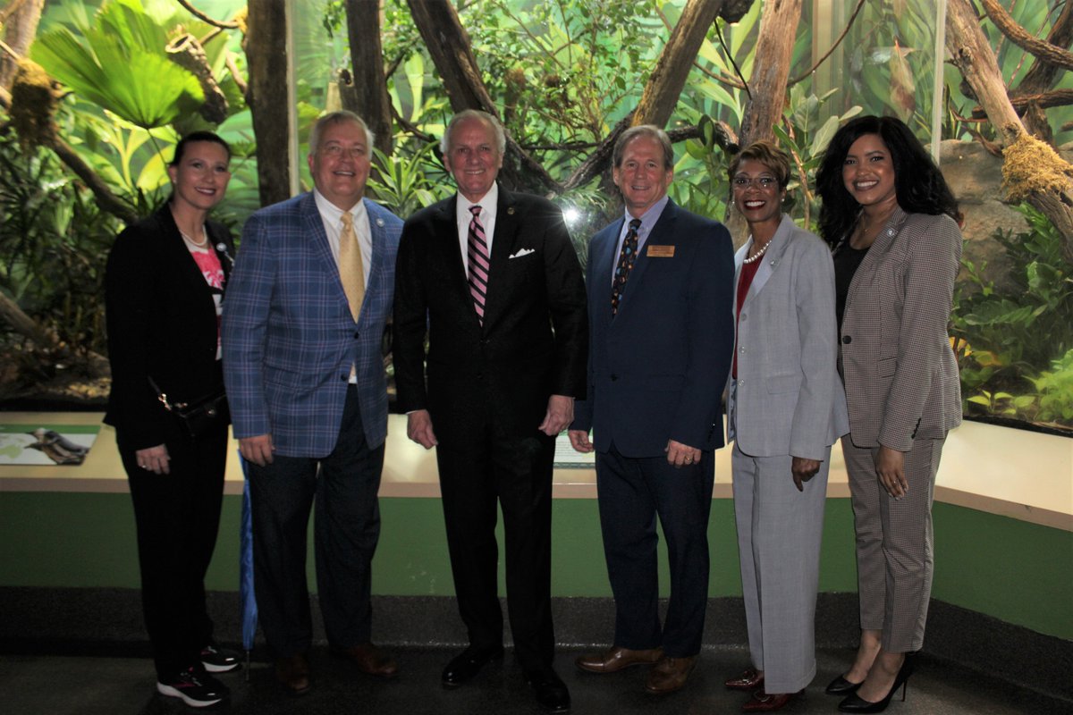 Richland County Councilmembers Gretchen Barron and Don Weaver joined County staff and local leaders at the ribbon cutting and grand opening of the Darnall W. and Susan F. Boyd Aquarium &amp; Reptile Conservation Center at the @RiverbanksZoo.