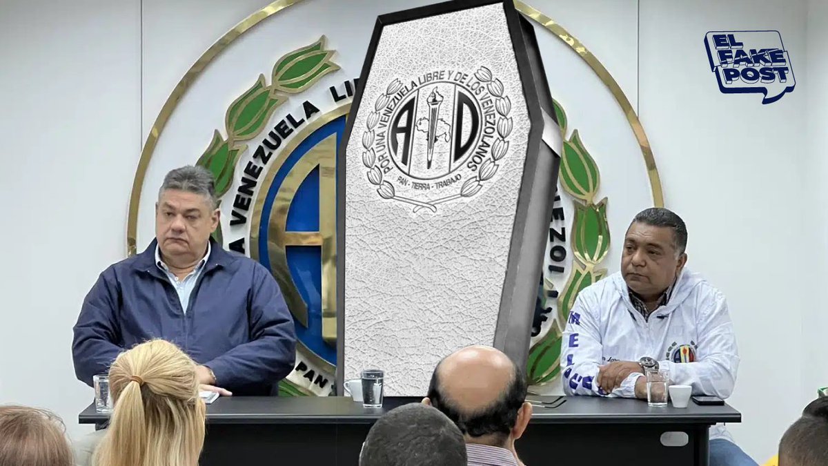 elfakepost's tweet photo. #POLITICA AD sigue los pasos de PJ y lanza a Rómulo Betancourt a las primarias.

"Si PJ puede lanzar muertos, nosotros también" declaró el presidente de AD mientras compraba una tabla Ouija. https://t.co/FMhdIXaYk0