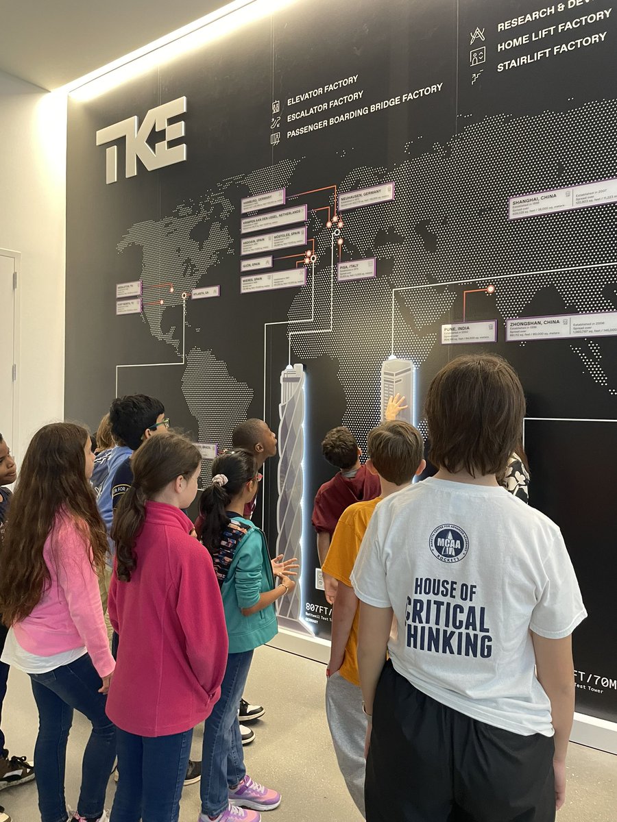 5th grade MILE Ss from MCAA ventured to TKElevators to learn about the engineering behind elevators and escalators. They designed futuristic elevators and rec’d feedback from TKE engineers. @TKE_Global #movebeyond @MCAA_tweet @Hey_MrsK @DrJenHernandez