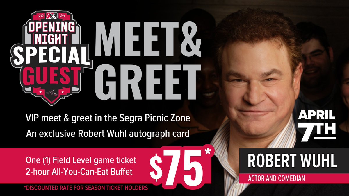 GoSquirrels's tweet photo. "It's a miracle!" Robert Wuhl from "Bull Durham" will join us for Opening Night on April 7 to meet fans and throw the ceremonial first pitch.
VIP Meet & Greet packages include a buffet, a commemorative card and a field-level ticket
๐: https://t.co/At0TSOpVfT https://t.co/Am1AWct1Hn