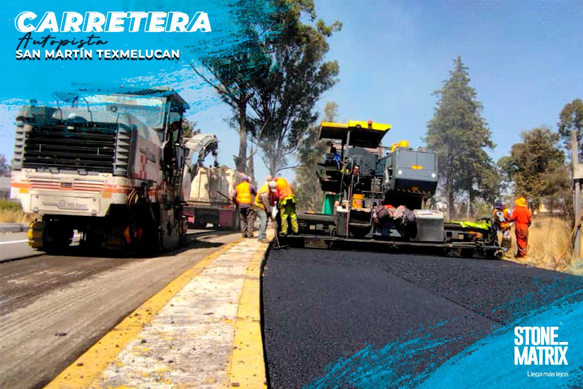 StoneMatrixMx's tweet photo. Trabajos de fresado y pavimentación en el entronque de la Autopista San Martín Texmelucan. #StoneMatrix  #LlegaMasLejos #SumandoKilometros https://t.co/1fC15EXbJ9