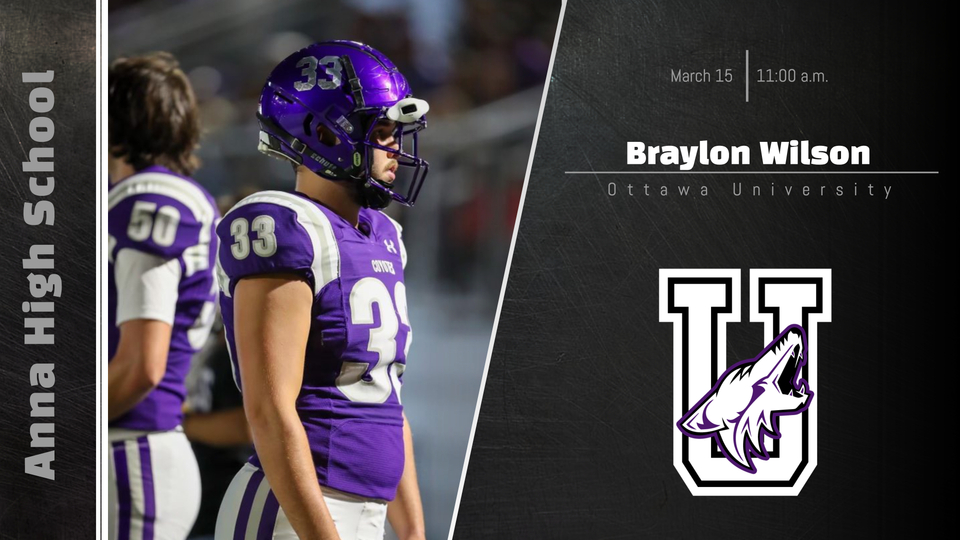Please join us on March 15, 2023, at 11:00 a.m. at the AHS Indoor Facility as we celebrate the signing of Cooper Mosier and Braylon Wilson.