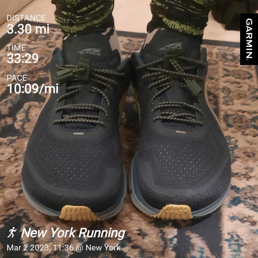 bushwickrunner's tweet photo. #garmin #beatyesterday.    It time to put these babies in the regular rotation.  🙌🏿   @AltraRunning.   #embracethespace #runningcommunity #runnersoftwitter https://t.co/Gde7dvrvGJ