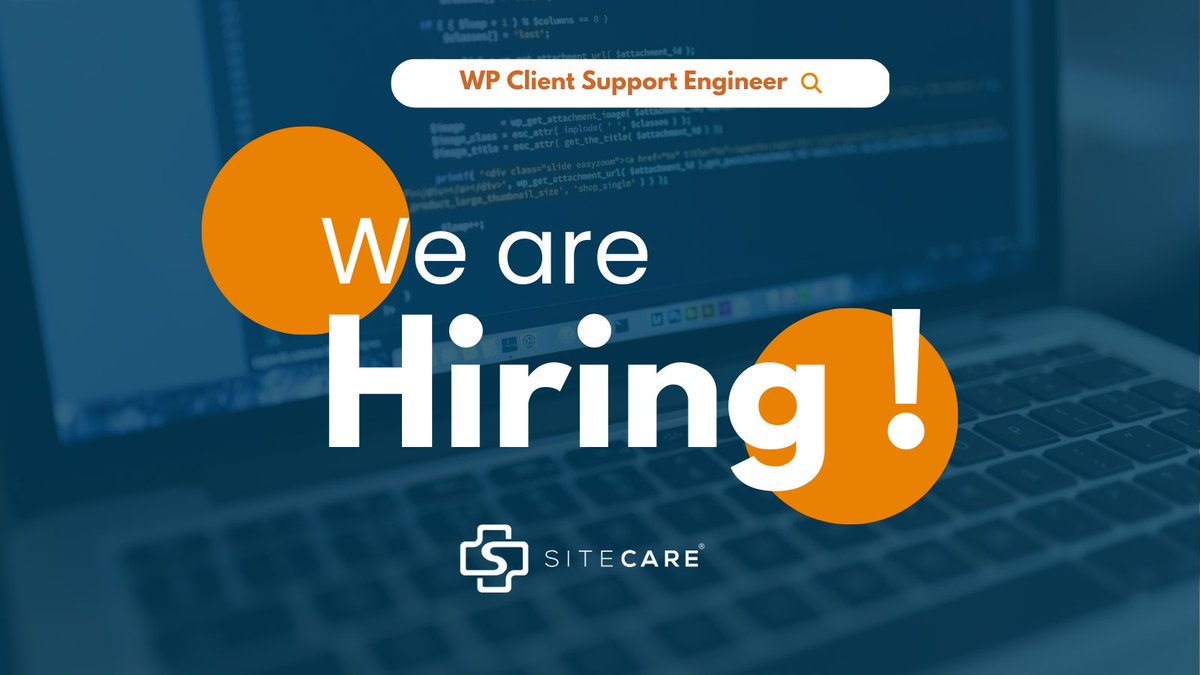 If you’re a WordPress Client Support Engineer that rocks… then read on Rockstar ⭐️

See the full list of requirements and job specifications here: hubs.li/Q01DWxz30 

#success #innovation #marketingdigital #sitecare
#wordpress #wordpressmaintenance #marketing