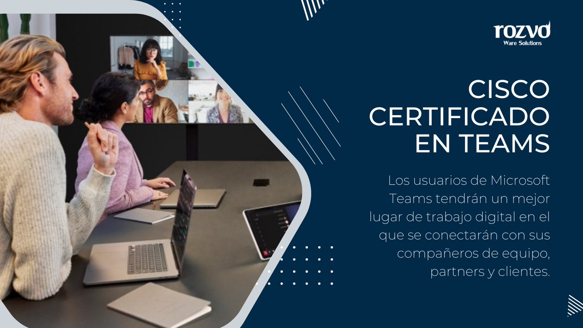 RozvoWS's tweet photo. Los clientes podrán elegir si quieren que las salas de Microsoft Teams sean las experiencias por defecto de estos dispositivos, todos los cuales seguirán soportando reuniones de Webex sin que haya merma en las características y funcionalidades 🖥️

#rozvo #cisco #TrabajoHibrido https://t.co/MrD4I5Z9uH