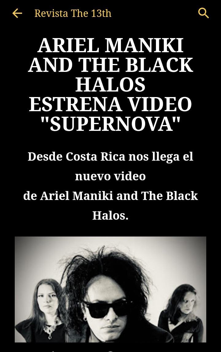 Revista The13th (@revistathe13th) on Twitter photo El proyecto darkwave de San JosƩ (Costa Rica) <a href="/ArielManiki/">Ariel Maniki</a> estrena nuevo video "Supernova"
Puedes verlo en el siguiente link
revistathe13th.blogspot.com/2023/03/video-⦠El proyecto darkwave de San José (Costa Rica) <a href="/ArielManiki/">Ariel Maniki</a> estrena nuevo video "Supernova"
Puedes verlo en el siguiente link
revistathe13th.blogspot.com/2023/03/video-ā¦