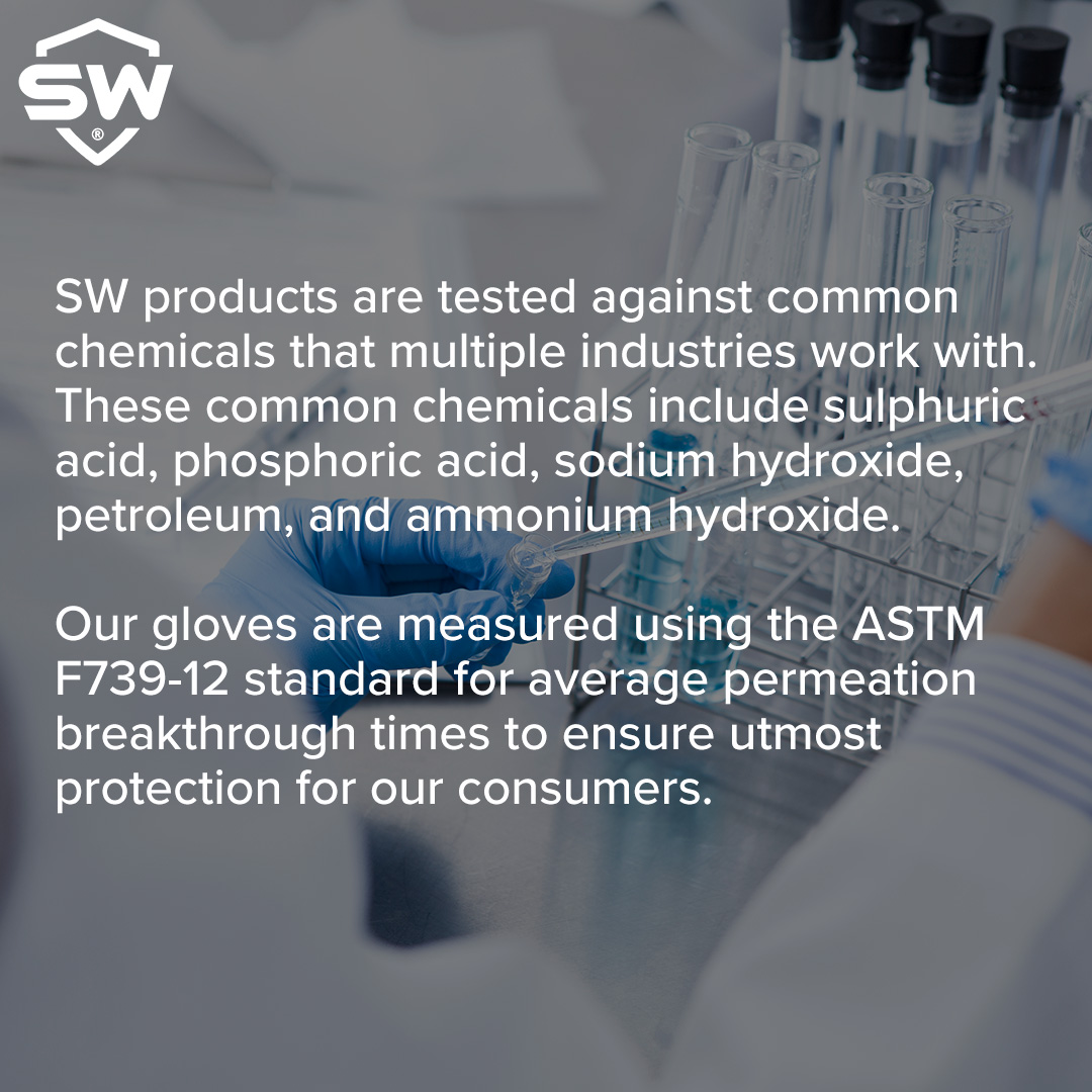 SWSSGlobal's tweet image. SW puts our gloves through chemical testing. #swsafety #chemicalleaks #chemicalprotection #chemicalburn