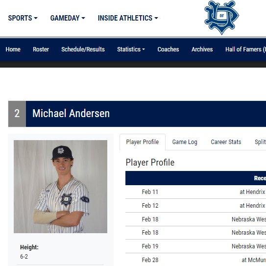 Birchprospects's tweet photo. Shout Out To Junior #MichaelAndersen On His Great Start At The University of Dallas...Hitting .414 Thus Far. Career .330 Hitter at UD!
Kid Can Rake! https://t.co/hFscYKwOnL
