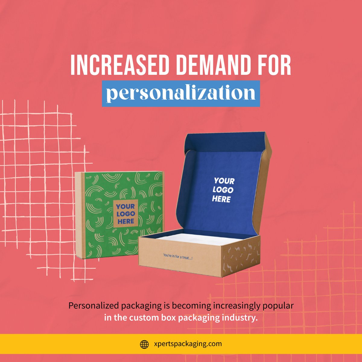 xpertspackusa's tweet image. Personalized packaging is becoming increasingly popular in the custom box packaging industry. 

Visit us now for premium packaging: xpertspackaging.com
.
.
#xpertspackaging #personalizedboxes #boxpackaging #packagingindustry