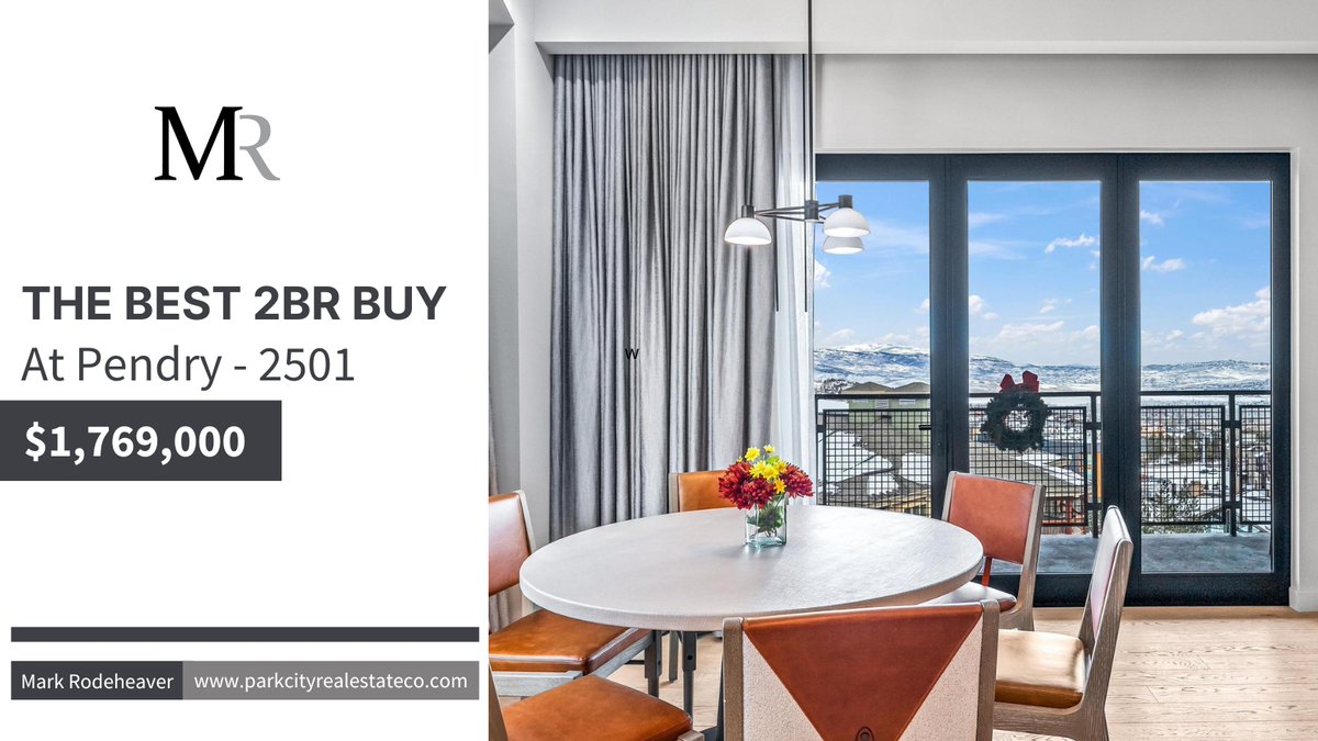mrparkcity's tweet image. The Best 2BR Buy at Pendry - 2501 $1,769,000

parkcityrealestateco.com

#skicondos #skicondo #canyonsvillage #thecanyonsvillage #skivillage #skirealestate #villagerealestate #utahrealestate #utah