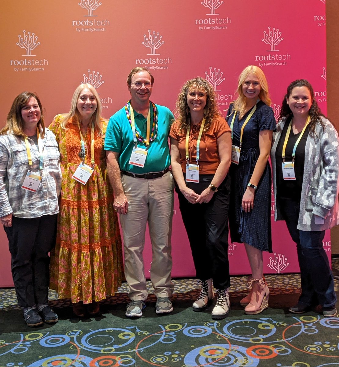 Part of our #LetsDoGoodTogether crew at #RootsTech. So fun to see them and we are sending our love with our virtual #NotatRootsTech friends! It takes all of us to make a difference in our communities! #FamilyHistory