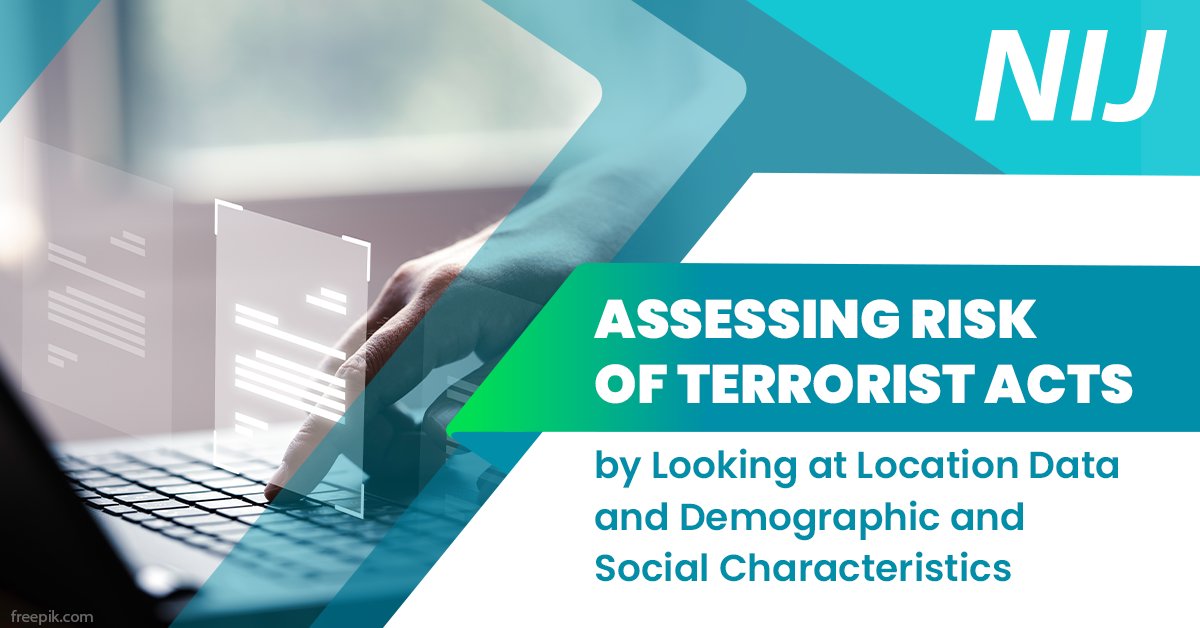National Institute of Justice (@ojpnij) on Twitter photo By combining two analytical tools — risk terrain modeling and conjunctive analysis — researchers can link location and risk of #terrorism. Discover more in a new NIJ-supported study by <a href="/UniversityOfArk/">UniversityOfArkansas</a> and <a href="/RutgersU/">Rutgers University</a>: nij.ojp.gov/topics/article… By combining two analytical tools — risk terrain modeling and conjunctive analysis — researchers can link location and risk of #terrorism. Discover more in a new NIJ-supported study by <a href="/UniversityOfArk/">UniversityOfArkansas</a> and <a href="/RutgersU/">Rutgers University</a>: nij.ojp.gov/topics/article…